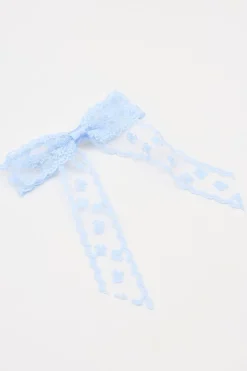 Cheap Allover Lace Bow Clip Hair Accessories