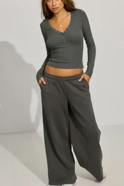 Clearance Billie Henley Long Sleeve Top Matching Sets|Tops