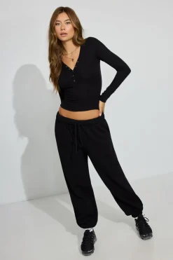 Clearance Billie Henley Long Sleeve Top Matching Sets|Tops