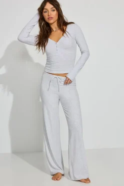 Discount Brushed Jersey Henley Matching Sets|Lounge & Sleep
