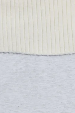 Clearance Combo Off Shoulder Zip Up Fleece|Hoodies & Sweatshirts