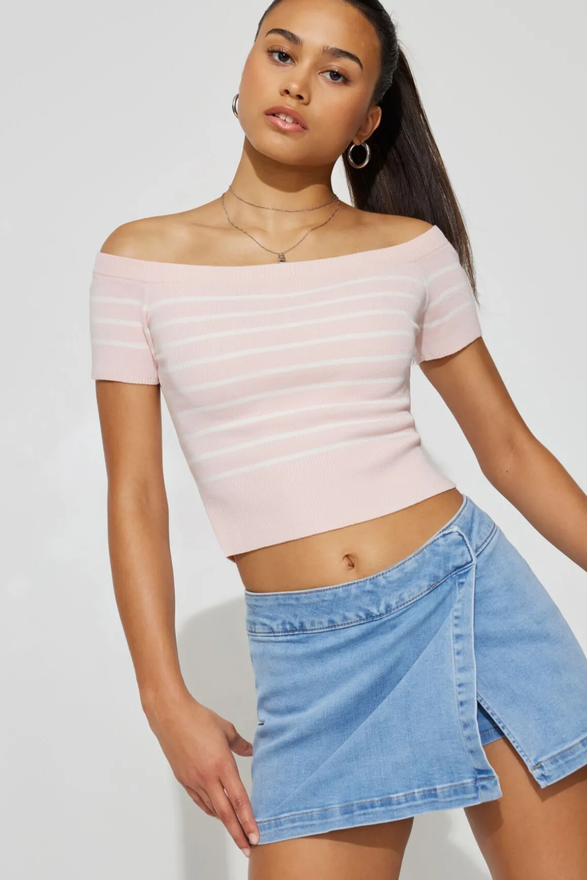 Best Denim Wrap Skort Shorts & Skirts|Jean Skirts