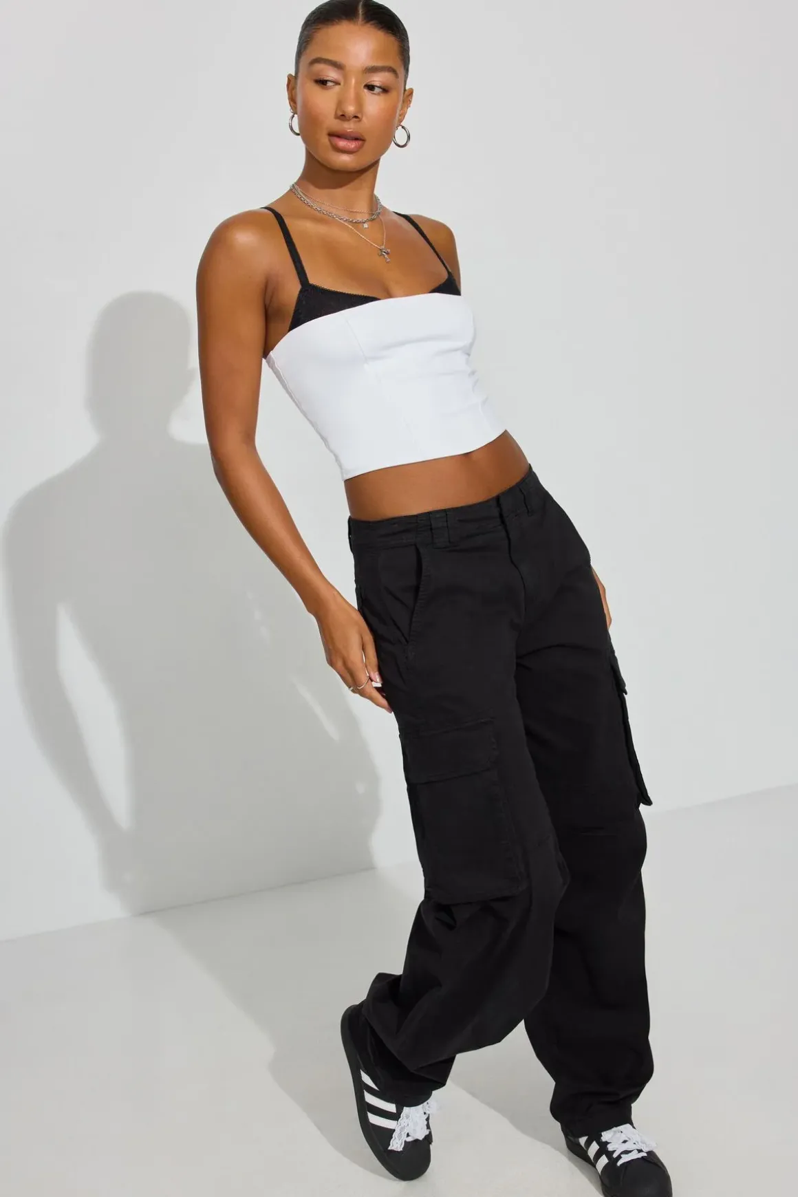 Flash Sale Double Layer Bustier Top Tank Tops