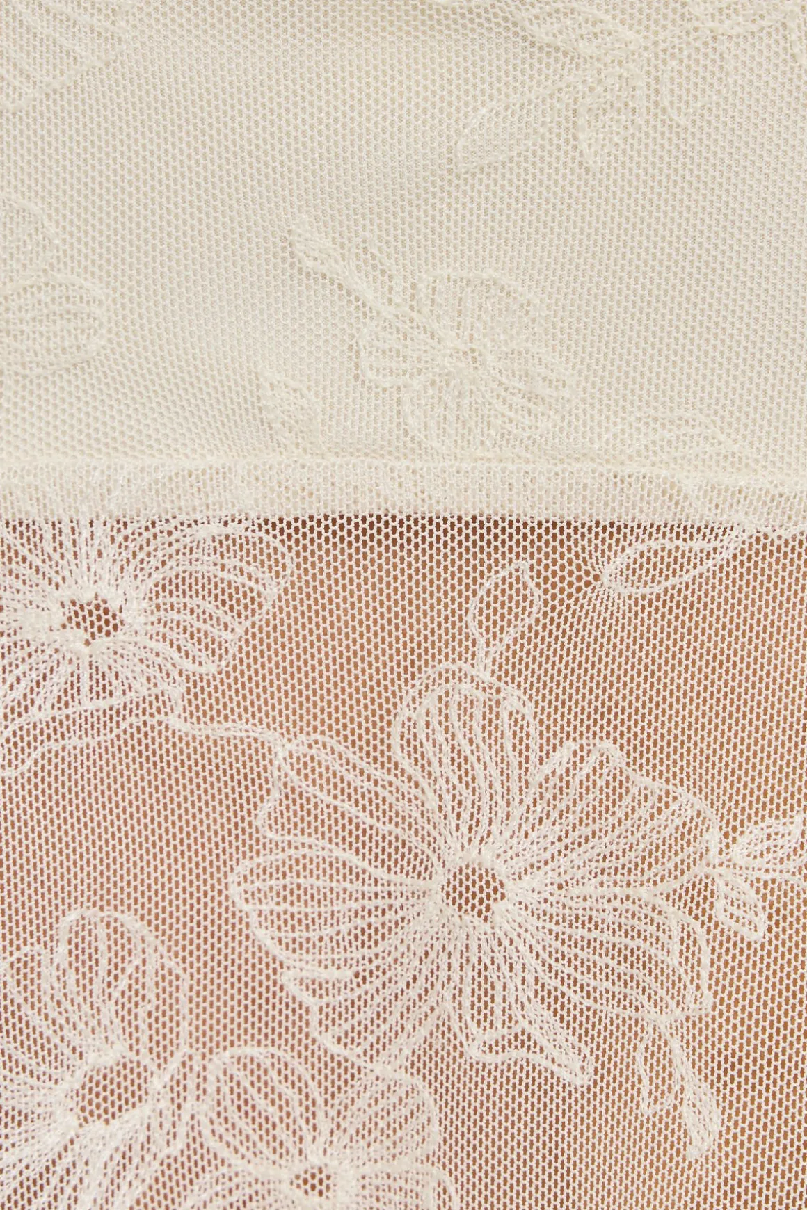 Sale Embroidered Mesh Flyaway Cami Top Tank Tops