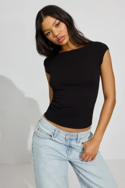 Discount Estelle Boatneck Short Sleeve T Shirt Tops|Short Sleeve Tops
