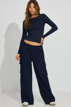 Sale Estelle Long Sleeve Boatneck Top Matching Sets|Tops