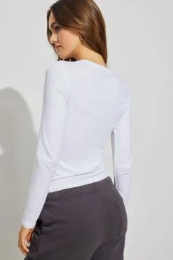Flash Sale Estelle Longline Long Sleeve Top Tops|Long Sleeve Tops