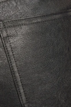 Online Faux Leather Straight Pants Pants