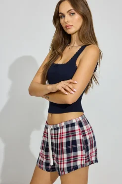 Store Flannel Shorts Matching Sets|Lounge & Sleep
