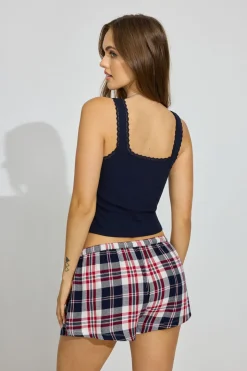Store Flannel Shorts Matching Sets|Lounge & Sleep