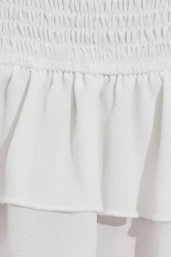 Cheap Flyaway Ruffle Babydoll Top Tank Tops