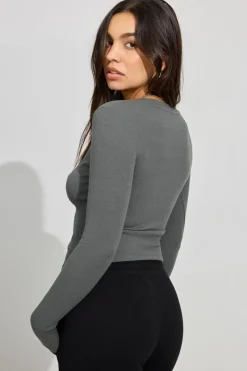 Hot Henley Cardigan Sweaters & Cardigans|Long Sleeve Tops