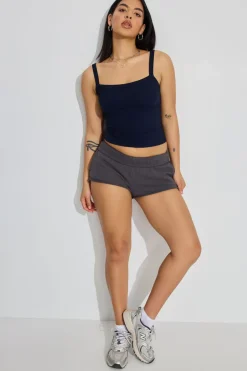 Store Kasey Scoop Neck Ribbed Cami Tank Tops