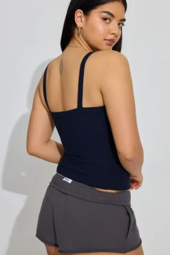Store Kasey Scoop Neck Ribbed Cami Tank Tops