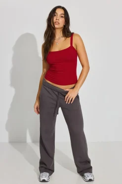 Online Kasey Scoop Neck Ribbed Cami Tank Tops