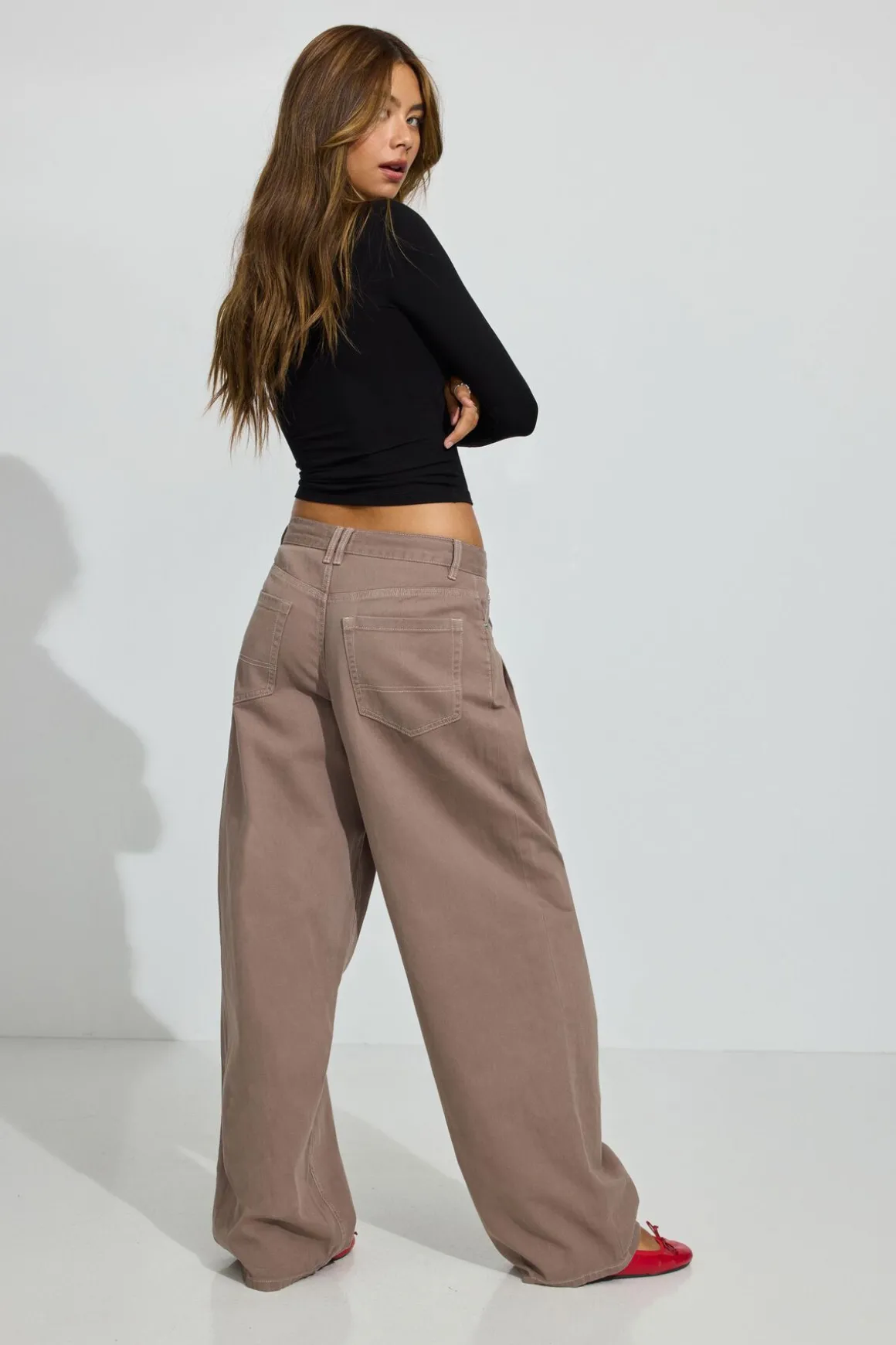 Clearance Kenzie Low Rise Baggy Pants Bottoms|Pants