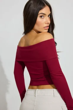 Store Long Sleeve Asymmetric Top Long Sleeve Tops