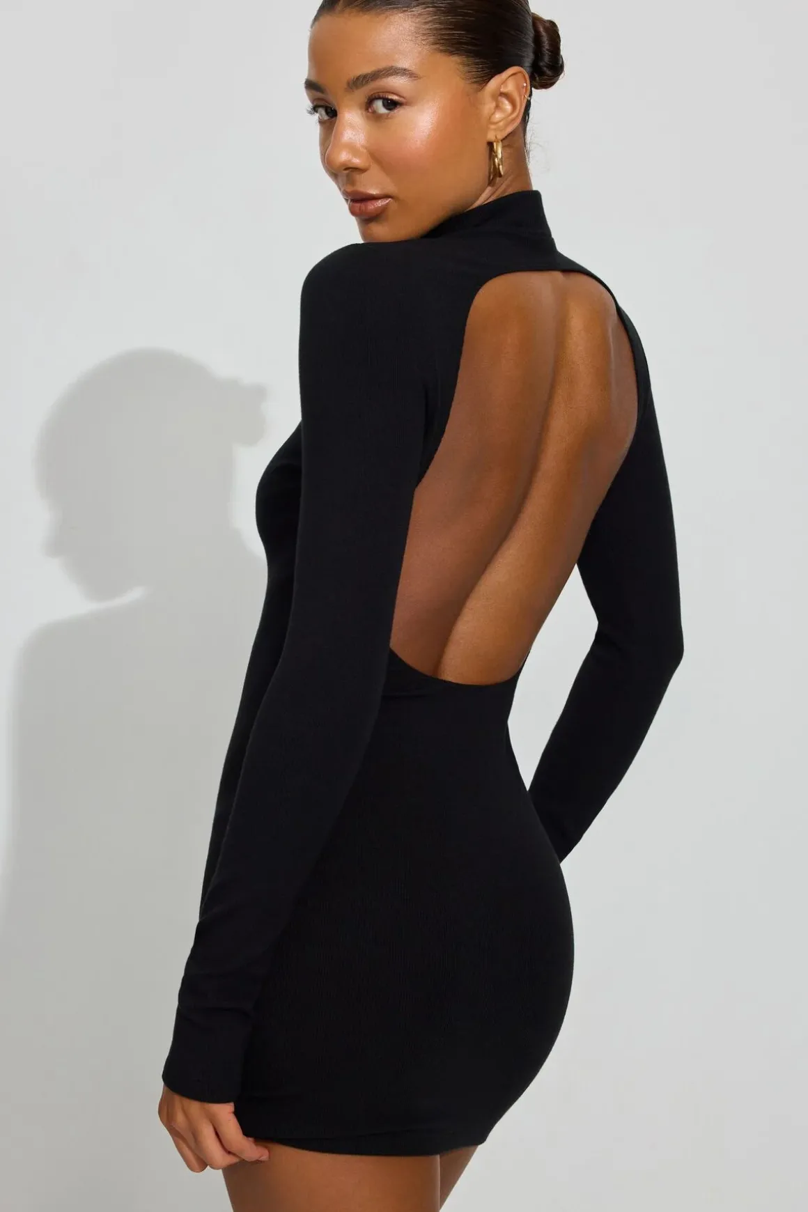 Discount Long Sleeve Open Back Dress Dresses & Jumpsuits|Dresses