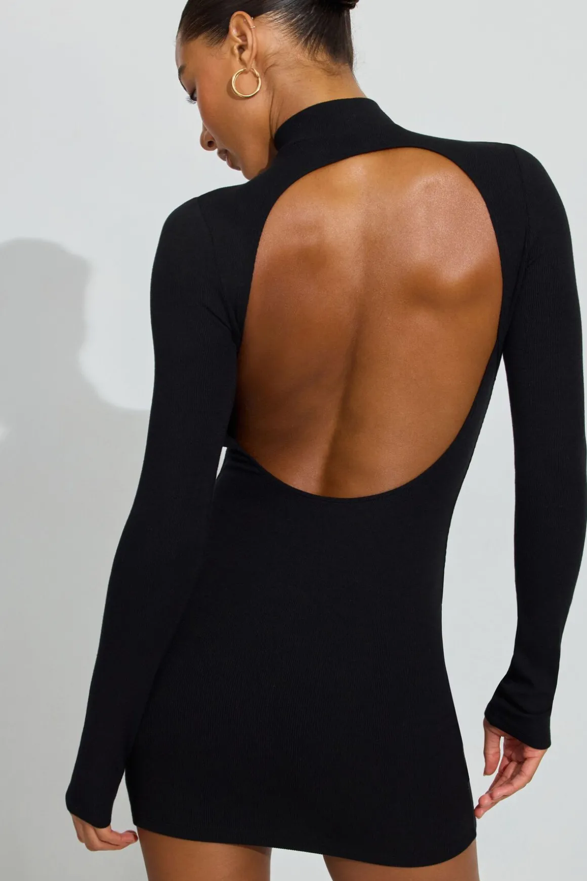 Discount Long Sleeve Open Back Dress Dresses & Jumpsuits|Dresses