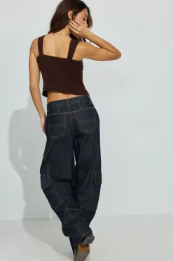 Cheap Low Rise Baggy Cargo Jeans Cargos|Jeans