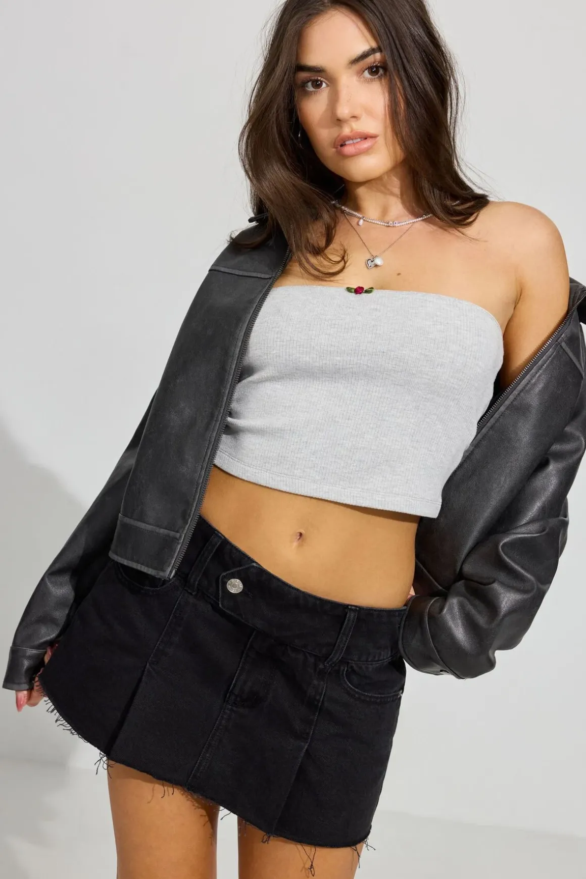 Fashion Micro Skort Shorts & Skirts|Jean Skirts