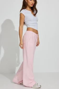Hot Millie Linen Pull-On Pants Pants