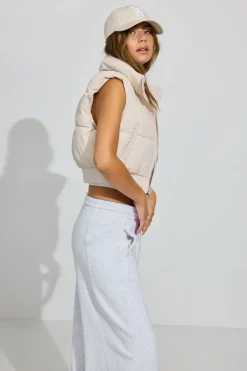 New Mini Puff Vest Cropped Jackets|Vests