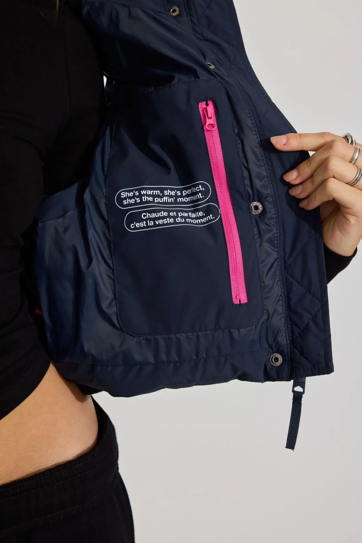 Outlet Mini Puff Vest 2.0 Cropped Jackets|Vests
