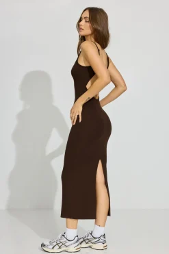 Outlet Natalie Low Back Midi Dress Dresses