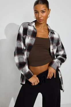 Online Noah Plaid Button-Up Shirt Long Sleeve Tops