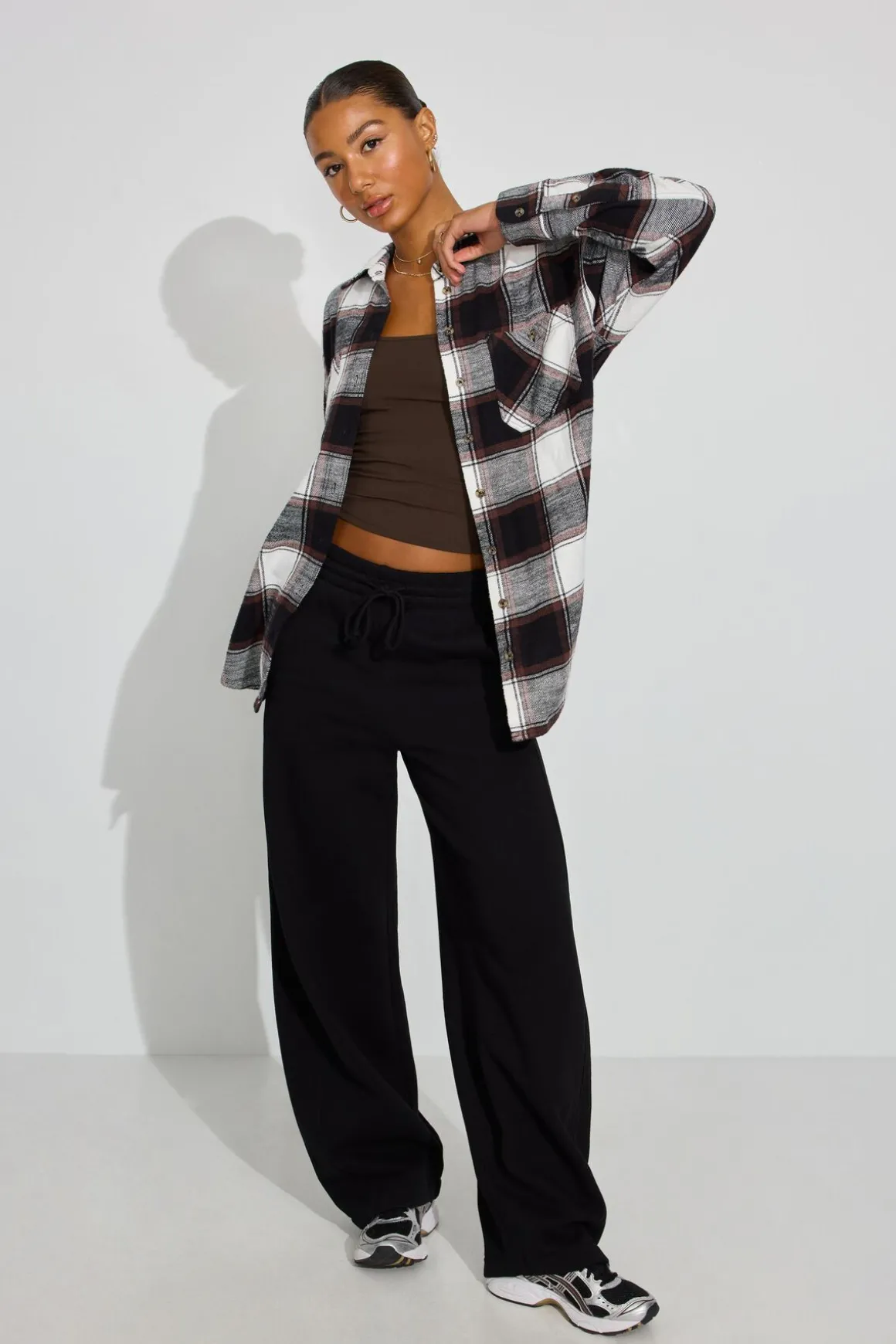 Online Noah Plaid Button-Up Shirt Long Sleeve Tops