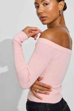 Shop Off Shoulder Long Sleeve Top Sweaters & Cardigans|Long Sleeve Tops