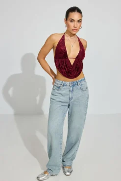 New Open Back Cowl Top Tank Tops