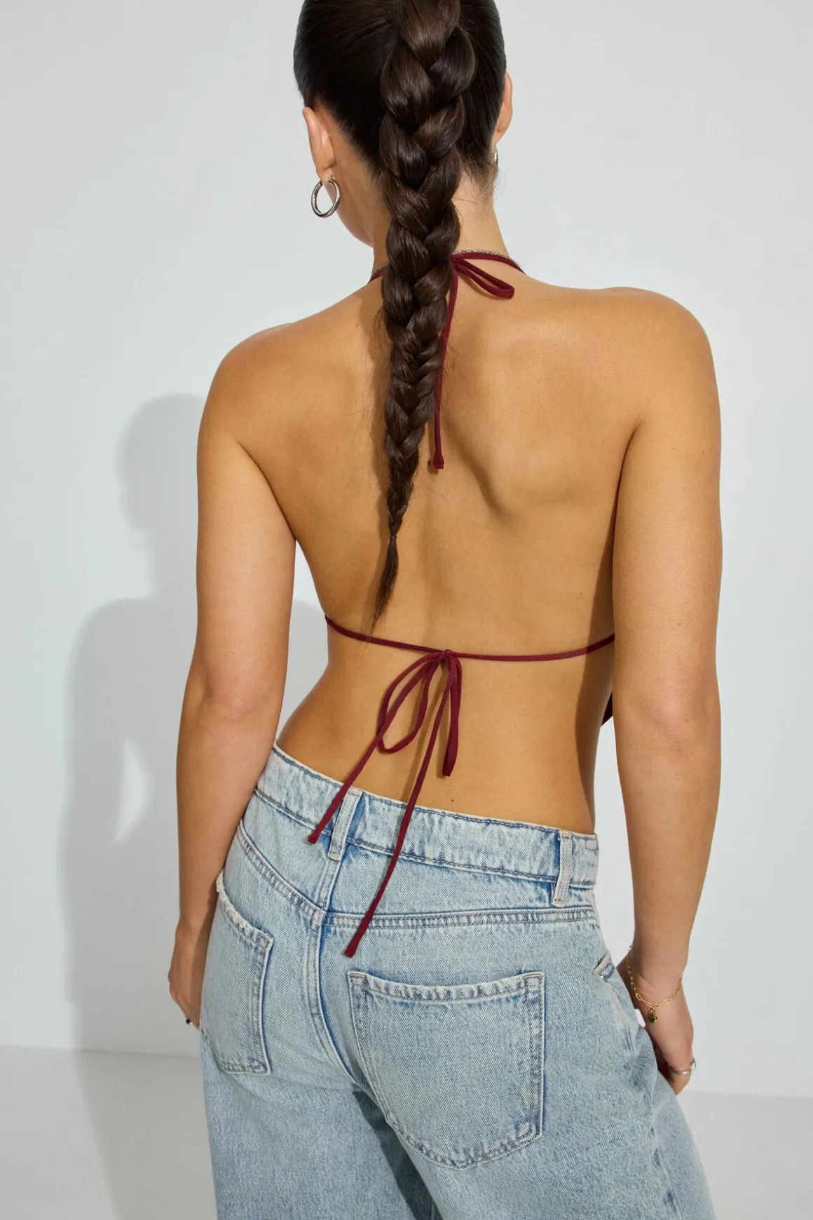 New Open Back Cowl Top Tank Tops