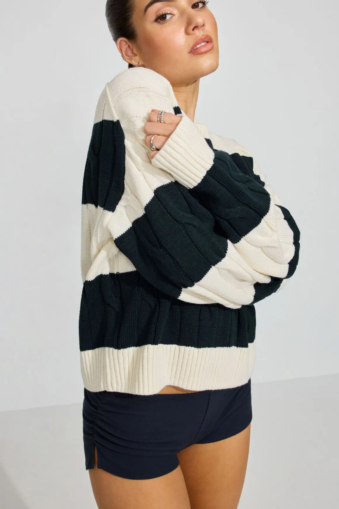 Best Sale Oversized Cable Sweater Sweaters & Cardigans|Long Sleeve Tops