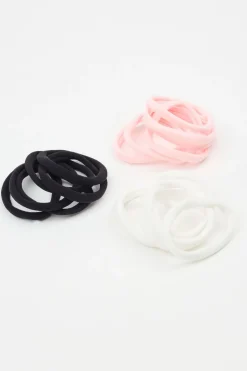 New Pack of 18 Seamless Hair Elastics Hair Accessories