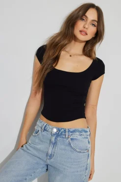 Flash Sale Pamela Scoop Neck Tee Tops|Short Sleeve Tops