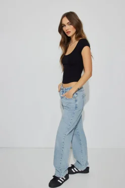 Flash Sale Pamela Scoop Neck Tee Tops|Short Sleeve Tops