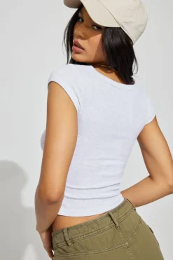 Store Pamela Scoop Neck Tee Tops|Short Sleeve Tops