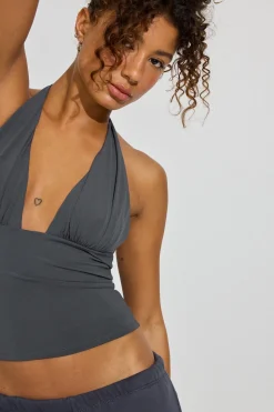 Online Pixie Plunge Halter Top Tops|Tank Tops