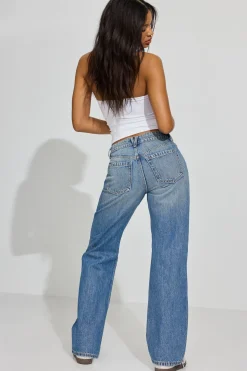 Fashion 90s Straight Jeans Jeans
