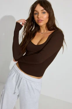Best Sale Sleek Long Sleeve T Shirt Matching Sets|Tops
