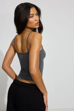 Fashion Sleek Scoop Cami Top Matching Sets|Activewear