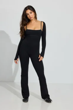 Hot SoftActive Brooklyn Flare Jumpsuit Activewear|Dresses & Jumpsuits
