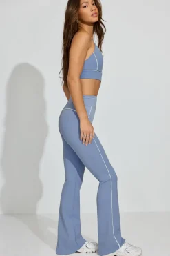 Cheap SoftActive Flare Leggings With Piping Activewear|Leggings