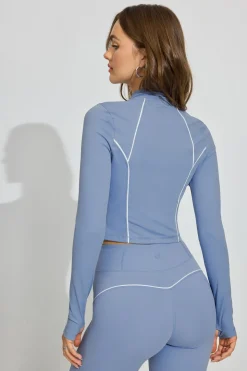 Flash Sale SoftActive Piping Zip Up Matching Sets|Activewear