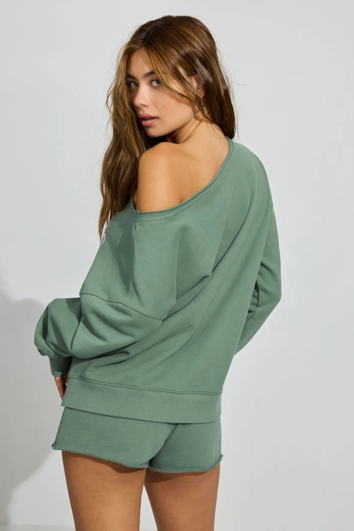 Online SoftTerry Off Shoulder Sweatshirt Hoodies & Sweatshirts|Hoodies & Sweatshirts