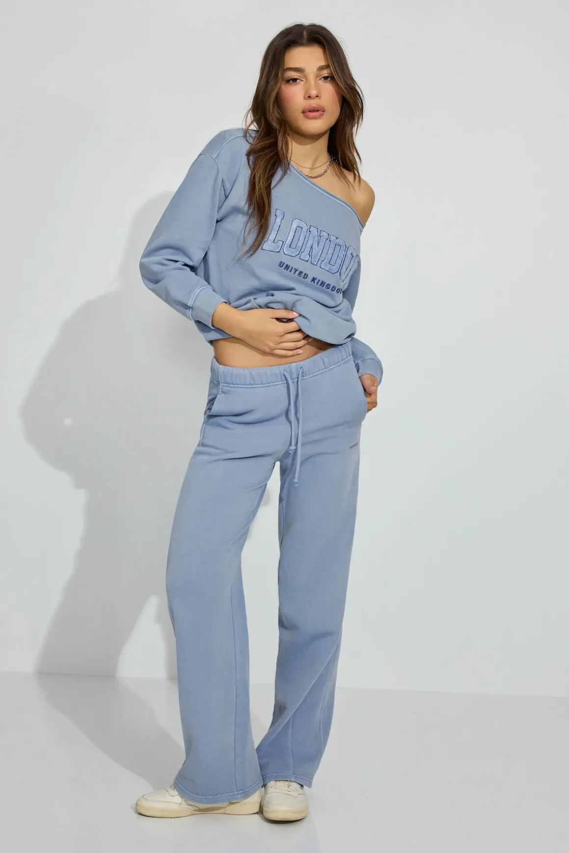Store SoftTerry Off Shoulder Sweatshirt Matching Sets|Hoodies & Sweatshirts