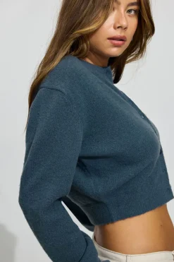 Cheap Spongy Button Up Cardigan Tops|Sweaters & Cardigans