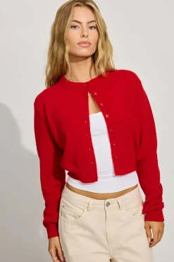 Hot Spongy Button Up Cardigan Sweaters & Cardigans|Long Sleeve Tops